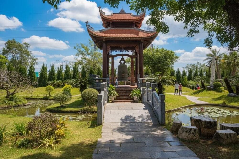 Lầu chuông tại chùa Ninh Tảo.